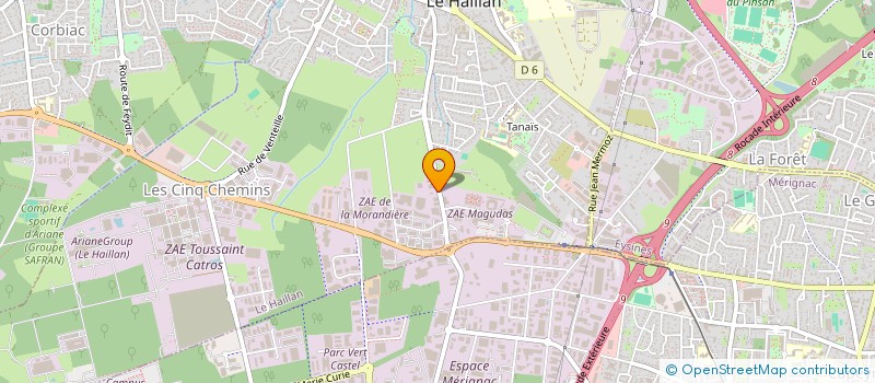 localisation de l'entreprise HOLDING AEXAVET  LE HAILLAN