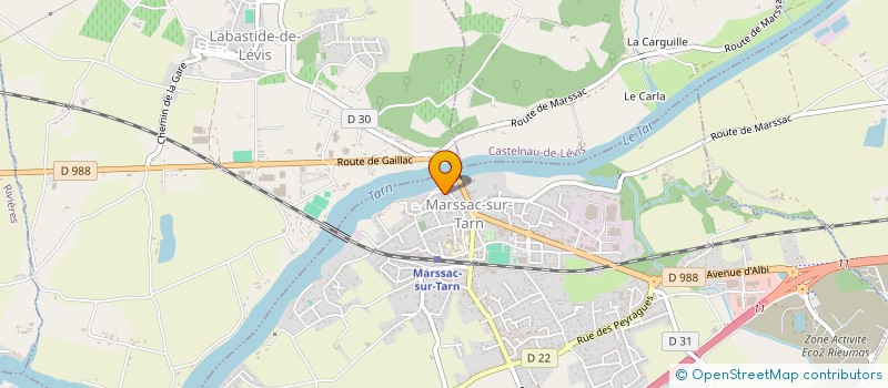 localisation de l'entreprise HOLDING AEZ  MARSSAC-SUR-TARN