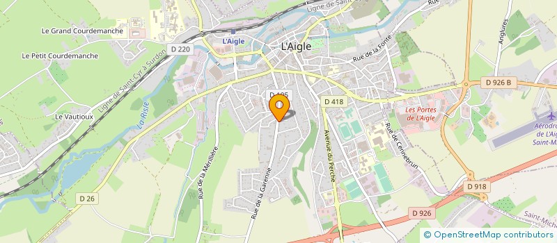 localisation de l'entreprise HOLDING AFR à L'AIGLE