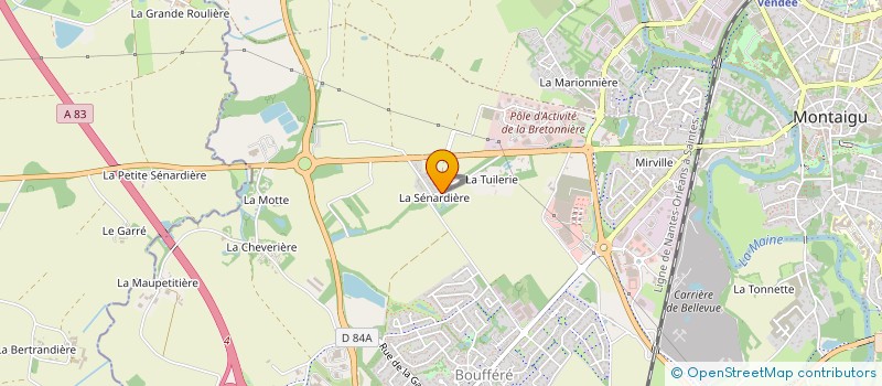 localisation de l'entreprise HOLDING AGATHE à MONTAIGU-VENDEE