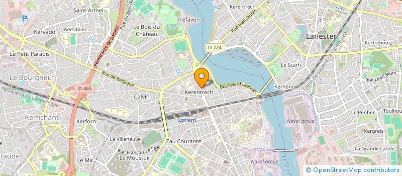 localisation de l'entreprise HOLDING AIGNEL  LORIENT