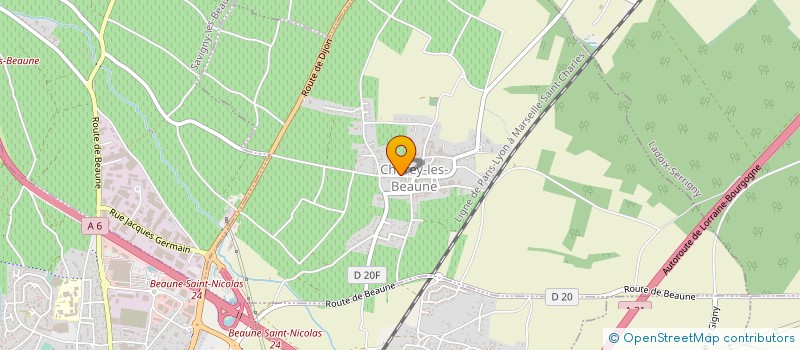 localisation de l'entreprise HOLDING AIRE à BEAUNE