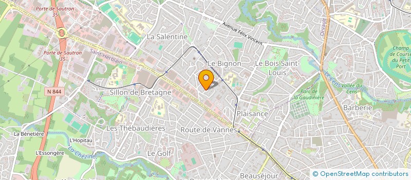 localisation de l'entreprise HOLDING AJ à ORVAULT