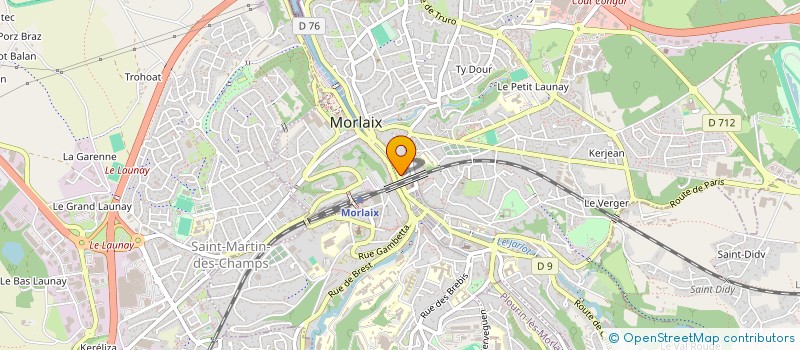 localisation de l'entreprise HOLDING AJR à MORLAIX