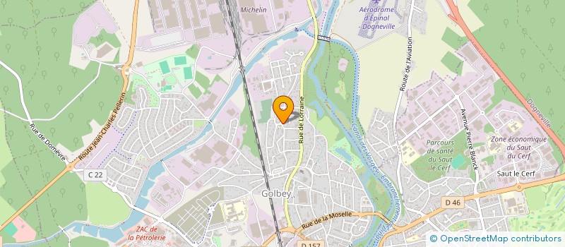 localisation de l'entreprise HOLDING AJXP  GOLBEY