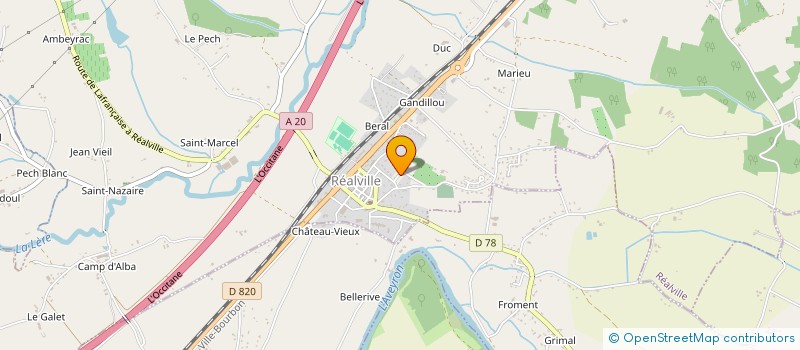 localisation de l'entreprise HOLDING AL - RS  REALVILLE