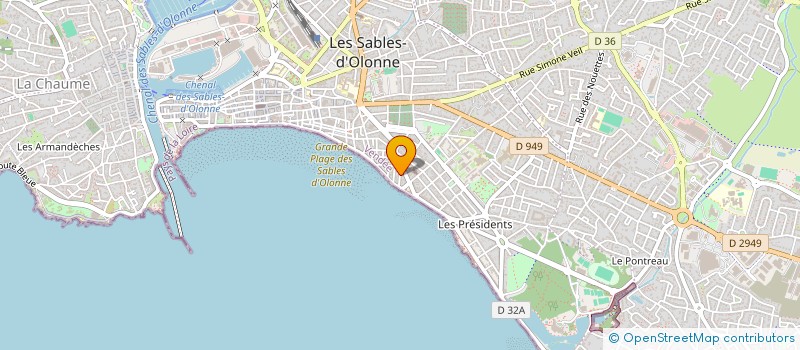 localisation de l'entreprise HOLDING ALDEBARAN à LES SABLES D'OLONNE