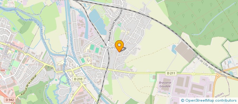 localisation de l'entreprise HOLDING ALJM à ARQUES