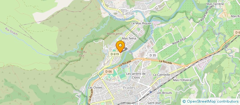 localisation de l'entreprise HOLDING ALLO TAXI PRADEEN à PRADES