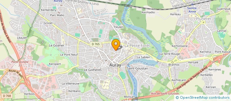 localisation de l'entreprise HOLDING ALMAT à AURAY
