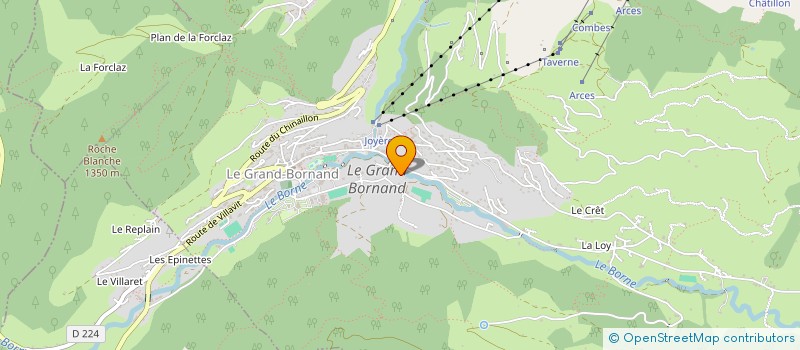 localisation de l'entreprise HOLDING ALP'SERVICES  LE GRAND-BORNAND