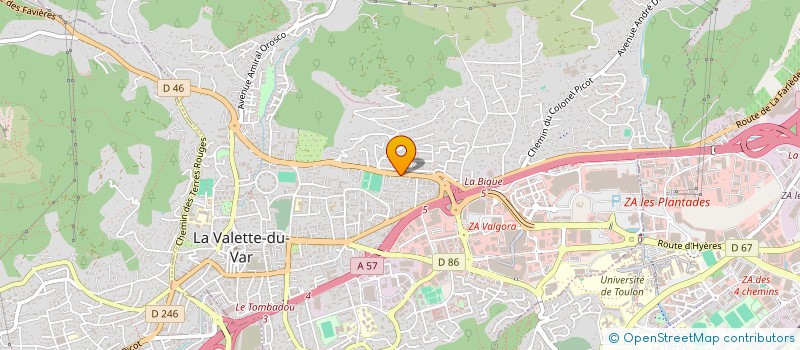 localisation de l'entreprise HOLDING ALPHA MEDICAL à LA VALETTE-DU-VAR