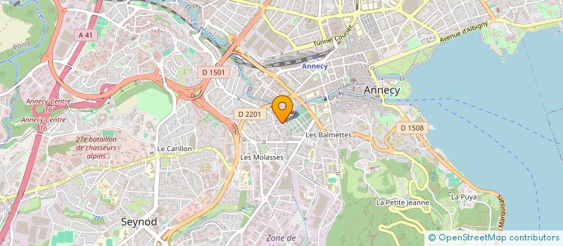 localisation de l'entreprise HOLDING ALZINE à ANNECY