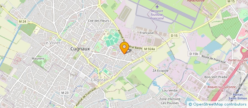 localisation de l'entreprise HOLDING AMAKA  CUGNAUX