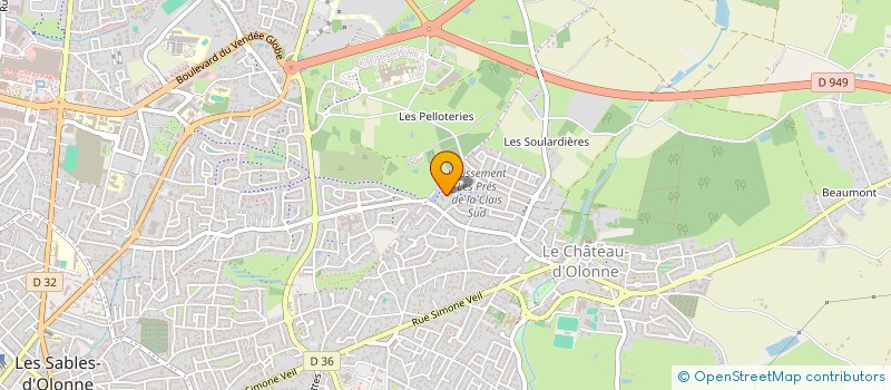localisation de l'entreprise HOLDING AMANDE à LES SABLES-D'OLONNE