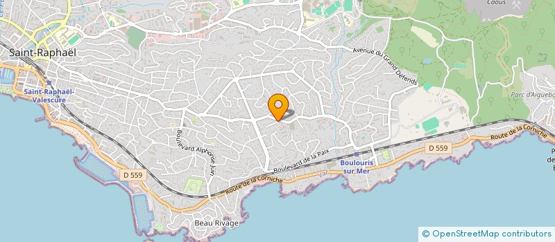 localisation de l'entreprise HOLDING AMANDINE CARRE  SAINT-RAPHAEL