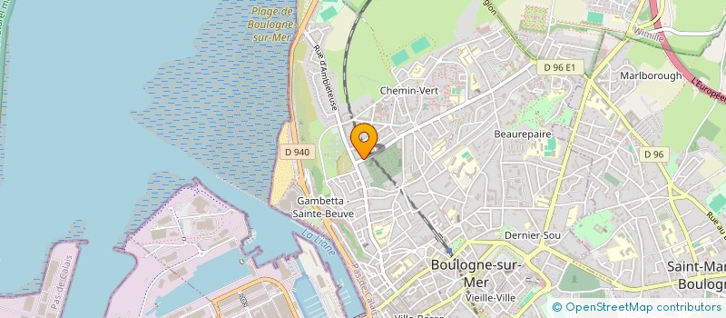 localisation de l'entreprise HOLDING AMBULANCES DU BOULONNAIS  BOULOGNE-SUR-MER