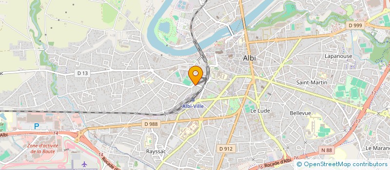 localisation de l'entreprise HOLDING AMFORA  ALBI