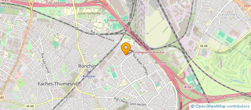 localisation de l'entreprise HOLDING AML  RONCHIN