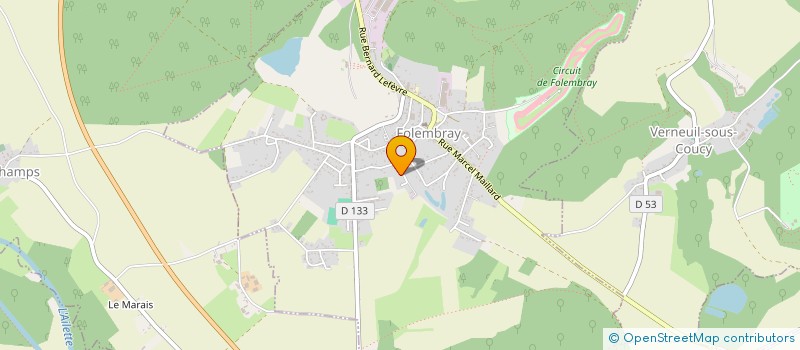 localisation de l'entreprise HOLDING ANAMAX  FOLEMBRAY