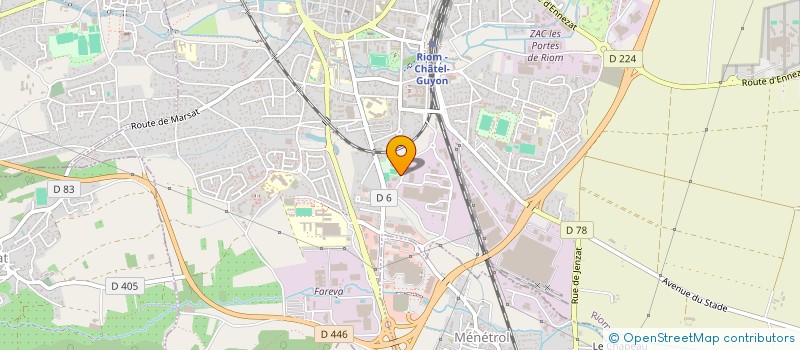 localisation de l'entreprise HOLDING ANDRE  RIOM