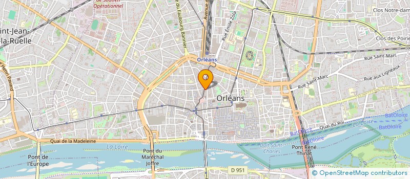localisation de l'entreprise HOLDING ANDREA BOURREAU à ORLEANS
