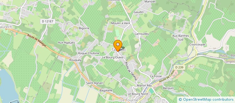 localisation de l'entreprise HOLDING ANNABEL GUY  TABANAC