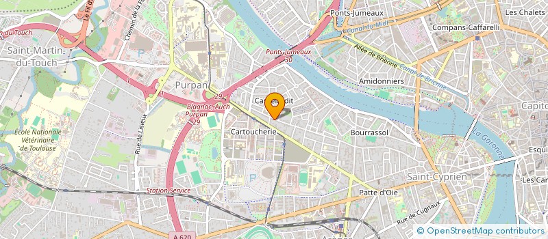 localisation de l'entreprise HOLDING ANTHONY V.  TOULOUSE