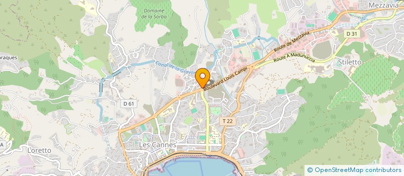 localisation de l'entreprise HOLDING ANTOINE ALLIEZ  AJACCIO