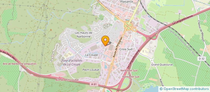 localisation de l'entreprise HOLDING ANTONANZAS INVEST  NARBONNE