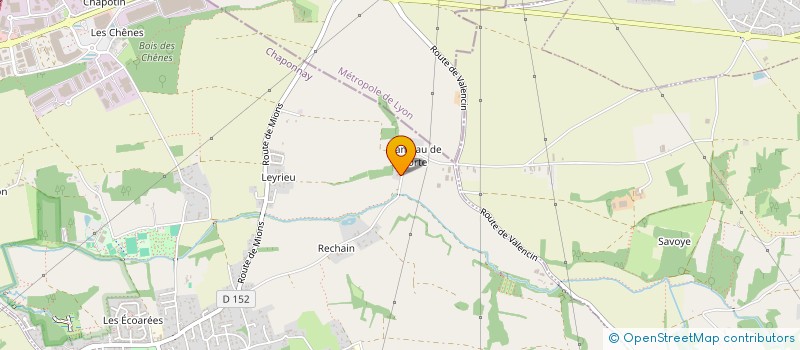 localisation de l'entreprise HOLDING AP96  CHAPONNAY