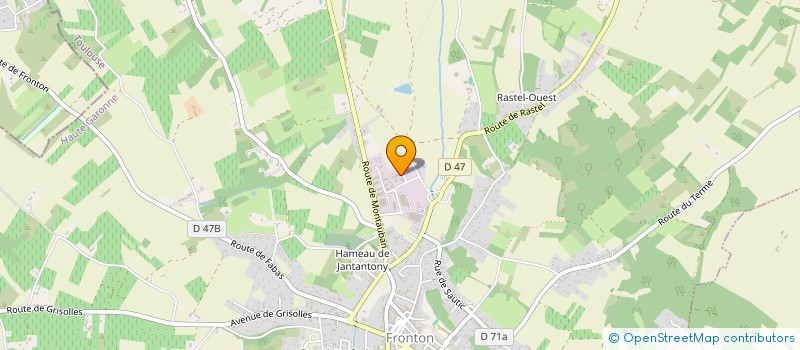 localisation de l'entreprise HOLDING APF  FRONTON