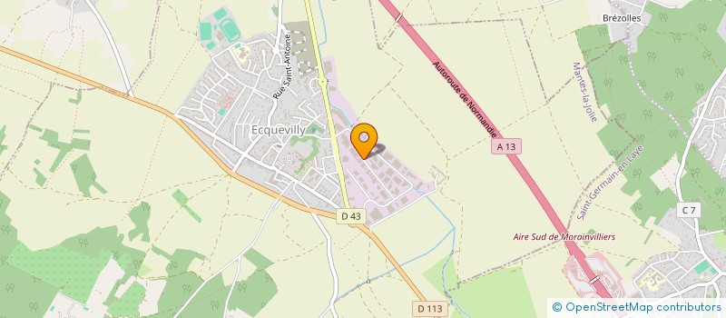 localisation de l'entreprise HOLDING APHEL  ECQUEVILLY