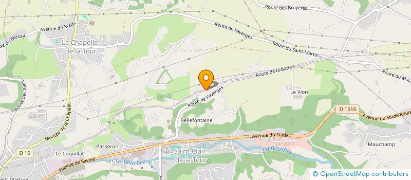 localisation de l'entreprise HOLDING APOGEK  SAINT-CLAIR-DE-LA-TOUR