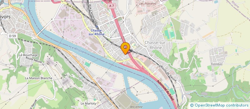 localisation de l'entreprise HOLDING AR-DA à CHASSE-SUR-RHONE