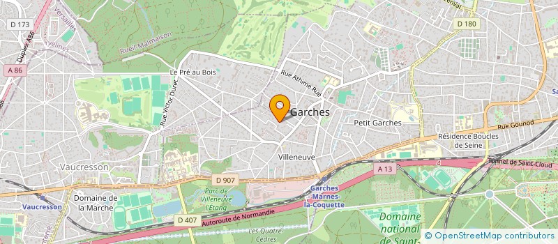 localisation de l'entreprise HOLDING ARAME à GARCHES