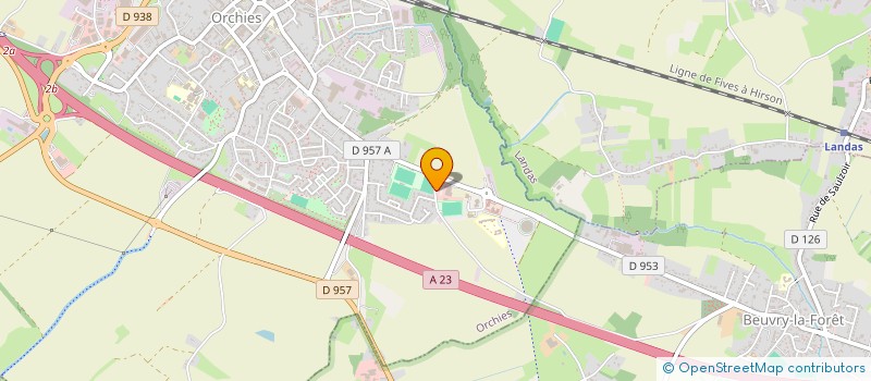 localisation de l'entreprise HOLDING ARENA  ORCHIES