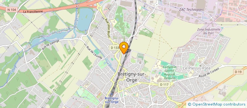 localisation de l'entreprise HOLDING AREVES à BRETIGNY-SUR-ORGE
