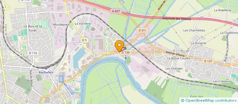 localisation de l'entreprise HOLDING ARIANE  ROCHEFORT