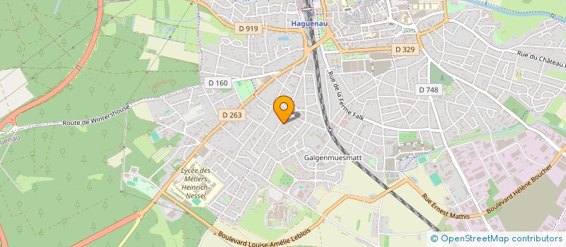 localisation de l'entreprise HOLDING ARIANE  HAGUENAU