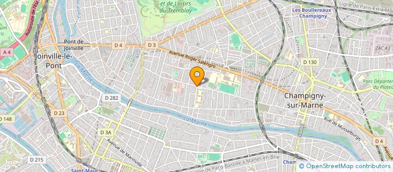 localisation de l'entreprise HOLDING ARIO à CHAMPIGNY-SUR-MARNE
