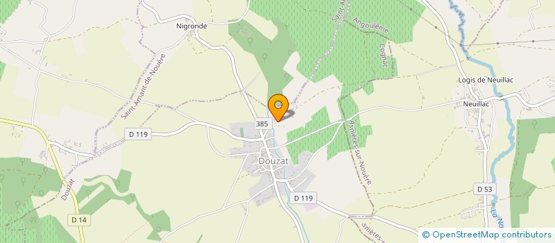 localisation de l'entreprise HOLDING ARLOT à DOUZAT