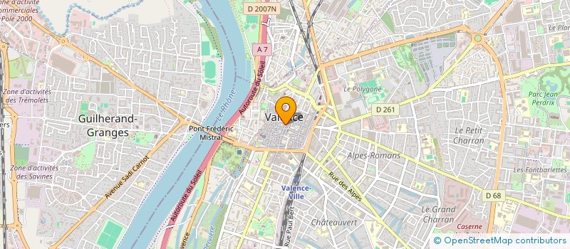 localisation de l'entreprise HOLDING ARNAUD ROZANES  VALENCE