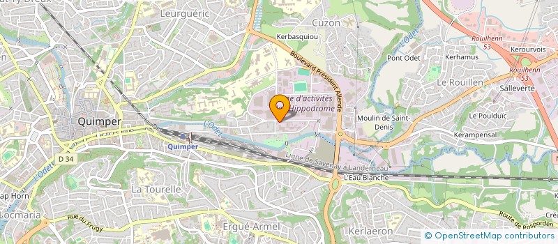 localisation de l'entreprise HOLDING ARNUT à QUIMPER