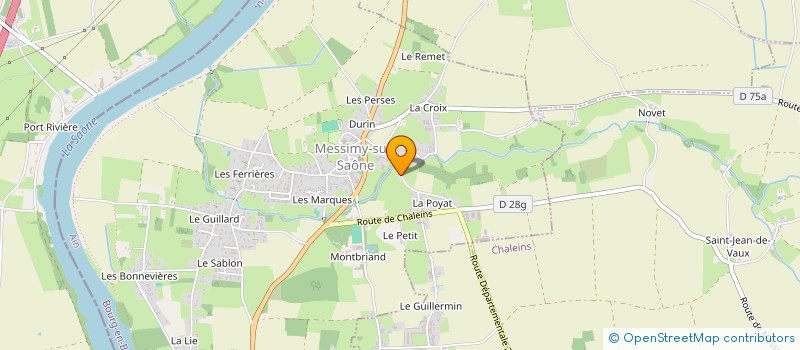 localisation de l'entreprise HOLDING AROM  MESSIMY-SUR-SAONE