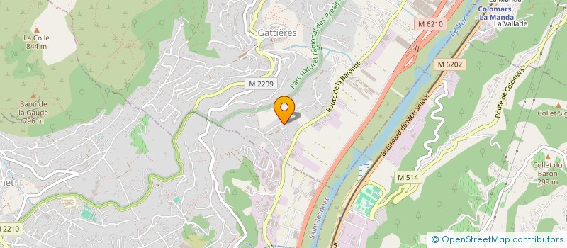 localisation de l'entreprise HOLDING ARTECH  GATTIERES