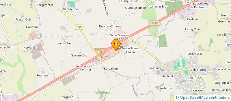 localisation de l'entreprise HOLDING ARTHI à KERSAINT-PLABENNEC
