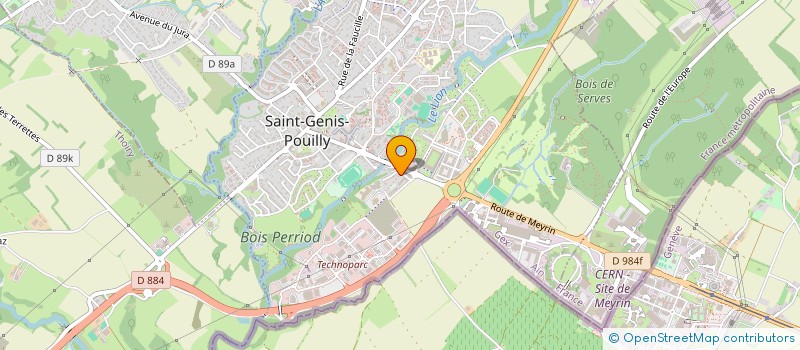 localisation de l'entreprise HOLDING ARTHOS SC à ST-GENIS-POUILLY
