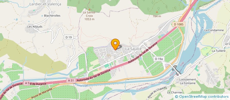 localisation de l'entreprise HOLDING AS  LA SAULCE