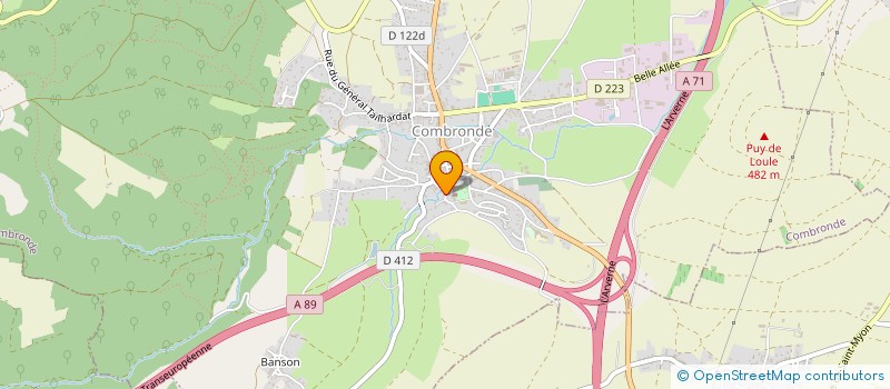 localisation de l'entreprise HOLDING AS2C  COMBRONDE